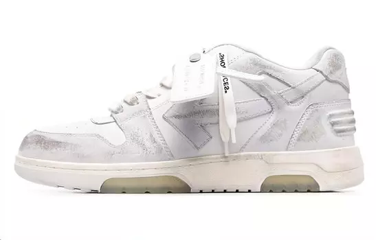 Кроссовки OFF-WHITE Out Of Office OOO Low Distressed Vintage White, белый/серый