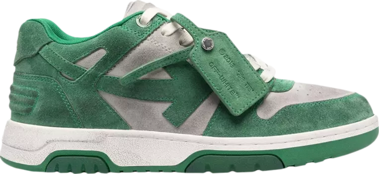 Кроссовки Off-White Out of Office 'Vintage Suede - Green', зеленый