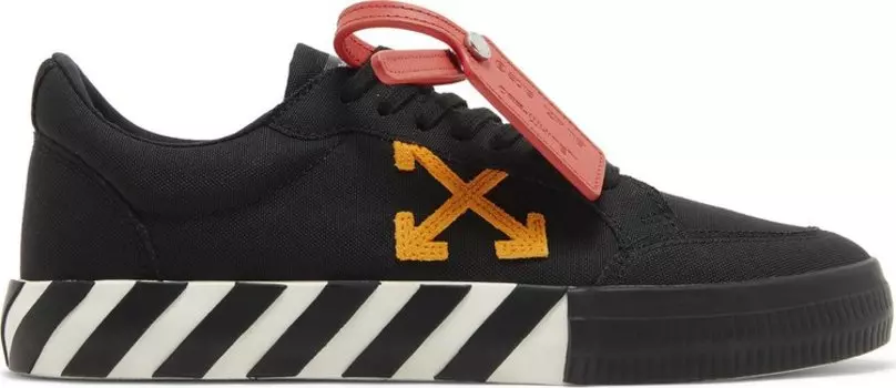 Кроссовки Off-White Vulc Sneaker 'Black Orange', черный