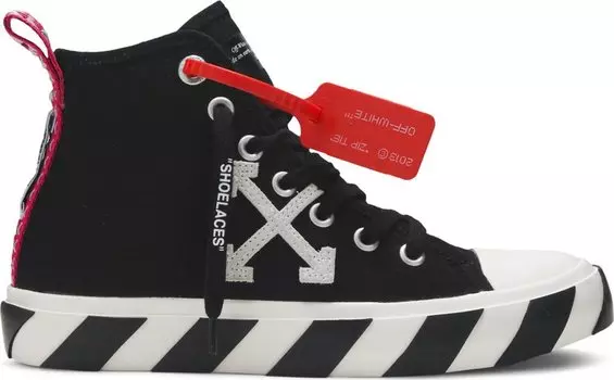 Кроссовки Off-White Vulc Sneaker Mid Black White, черный