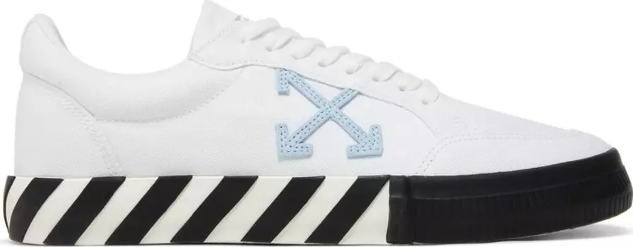 Кроссовки Off-White Vulc Sneaker 'White Black Light Blue' 2023, белый
