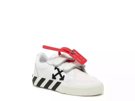 Кроссовки Off-White Vulcanized — детские, черно-белые