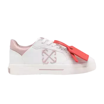 Кроссовки Off-White Wmns New Low Vulcanized White Light Pink, белый