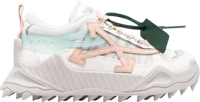 Кроссовки Off-White Wmns ODSY-1000 Grey Powder Pink, белый