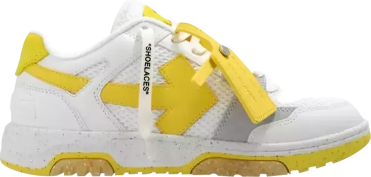 Кроссовки Off-White Wmns Out of Office Slim 'White Yellow', белый