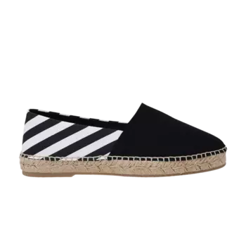 Кроссовки Off-White Wmns Stripes Flat Espadrilles, черный