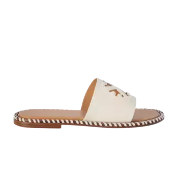 Кроссовки Off-White Wmns Twist Embossed Arrow Slides Off White Brown, кремовый