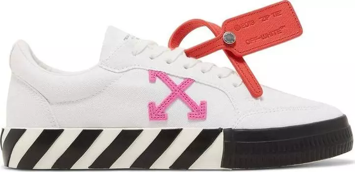 Кроссовки Off-White Wmns Vulc, белый, черный, красный (Размер 37 RU)