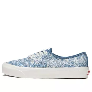 Кроссовки og authentic lx 'acid wash - navy' Vans, синий