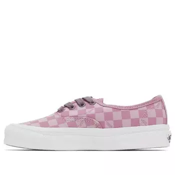 Кроссовки og authentic lx 'checkerboard - lilac' Vans, сиреневый