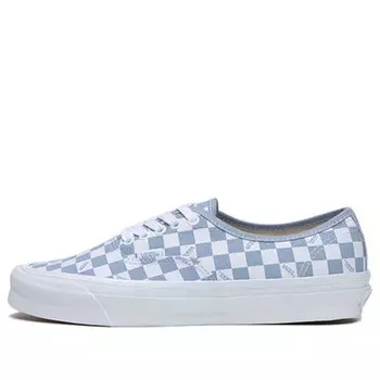 Кроссовки og authentic lx 'checkerboard - sky blue' Vans, синий
