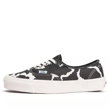 Кроссовки og authentic lx 'cowprint' Vans, черный