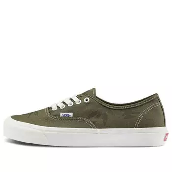Кроссовки og authentic lx 'island leaf - military olive' Vans, зеленый