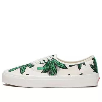 Кроссовки og authentic lx 'sweet leaf - white' Vans, белый