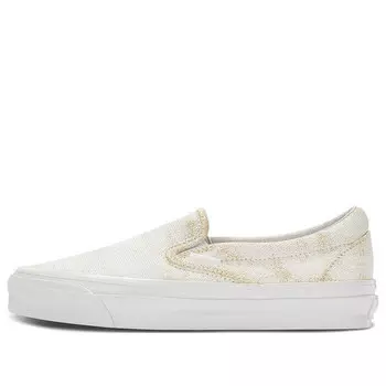 Кроссовки og classic slip-on lx 'distress white' Vans, белый