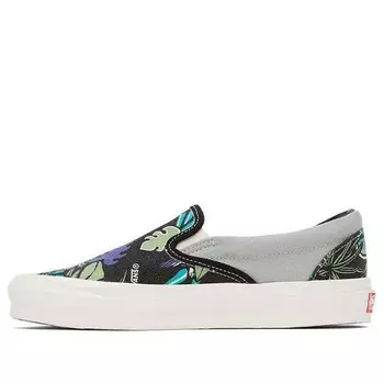 Кроссовки og classic slip-on lx 'parrot hawaiian - black' Vans, черный