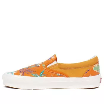 Кроссовки og classic slip-on lx 'parrot hawaiian - persimmon' Vans, оранжевый