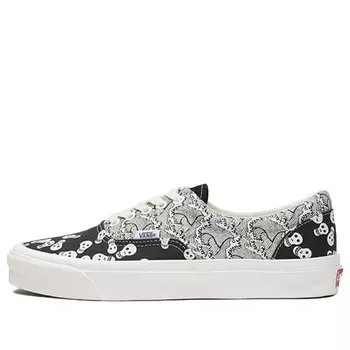 Кроссовки og era lx 'black skull print' Vans, черный