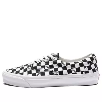 Кроссовки og era lx 'checkerboard logo - black' Vans, черный