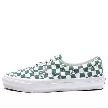 Кроссовки og era lx 'checkerboard logo - cadmium green' Vans, белый