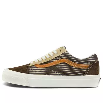Кроссовки og old skool lx brown Vans, коричневый