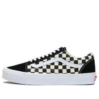 Кроссовки og old skool lx 'checkerboard - black' Vans, черный