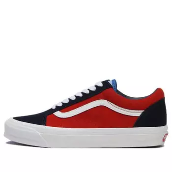 Кроссовки og old skool lx 'off the wall navy red' Vans, синий