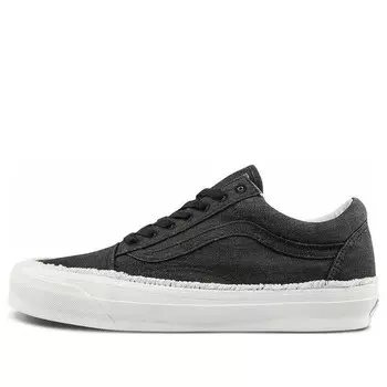 Кроссовки og old skool lx 'raw edge - black' Vans, черный