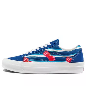 Кроссовки og old skool lx 'snake eyes - true blue' Vans, синий