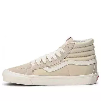 Кроссовки og sk8-hi lx beige white Vans, белый