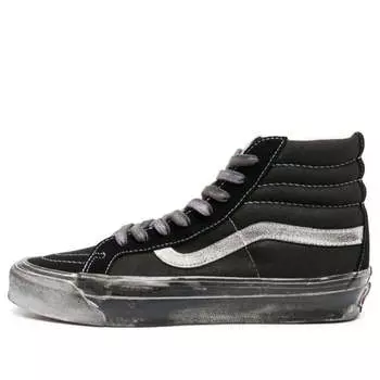 Кроссовки og sk8hi lx 'stressed black white' Vans, черный