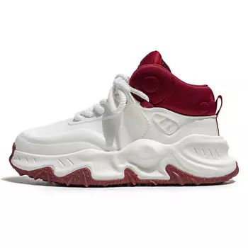 Кроссовки Ogoman OUGLEMEN Lifestyle Shoes Men Mid-top, белый/красный