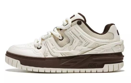 Кроссовки OGR Skateboarding Shoes Unisex Low-top Brown, коричневый