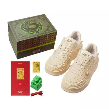 Кроссовки OGR Skateboarding Shoes Unisex Low-top Beige, цвет Jade apricot