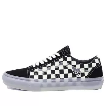 Кроссовки old skoo glow in the dark 'black white' Vans, черный