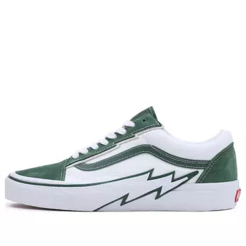 Кроссовки old skool 2-tone bolt 'white' Vans, зеленый