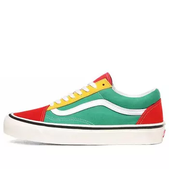 Кроссовки old skool 36 dx 'red emerald yellow' Vans, мультиколор