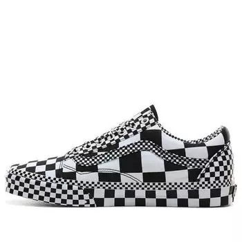 Кроссовки old skool 'all over checkerboard' Vans, черный
