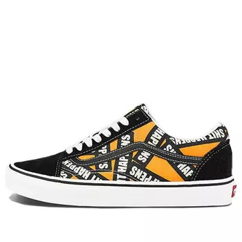 Кроссовки old skool alphabet black yellow 'black yellow' Vans, черный