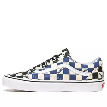 Кроссовки old skool 'big check black navy' Vans, черный