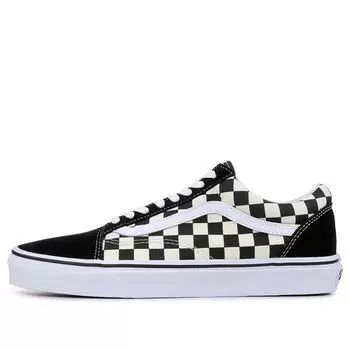 Кроссовки old skool 'black checkerboard' Vans, черный