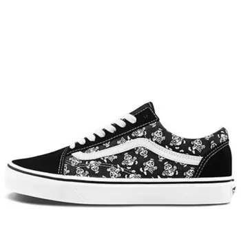 Кроссовки old skool black/white board shoes Vans, черный