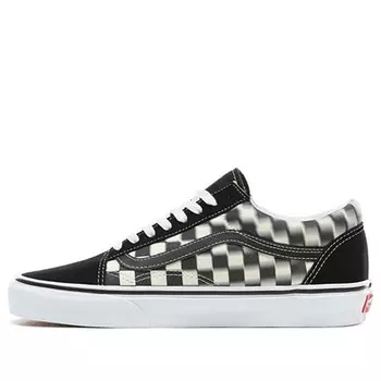 Кроссовки old skool 'blur check' Vans, черный