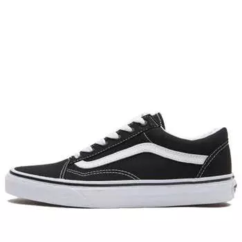 Кроссовки old skool classic black white Vans, черный
