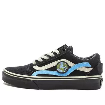 Кроссовки old skool classic casual skateboarding shoes black 'black white' Vans, черный