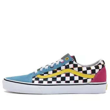 Кроссовки old skool 'crazy checks' Vans, синий