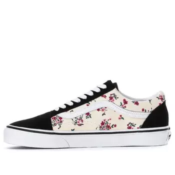 Кроссовки old skool 'ditsy floral - white' Vans, черный