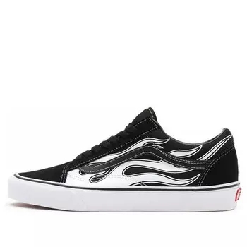 Кроссовки old skool 'flame - black white' Vans, черный