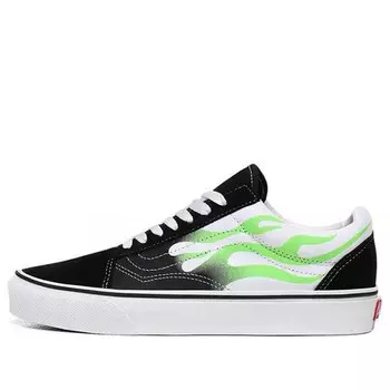 Кроссовки old skool 'flame black white' Vans, черный