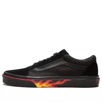 Кроссовки old skool 'flame wall' Vans, черный